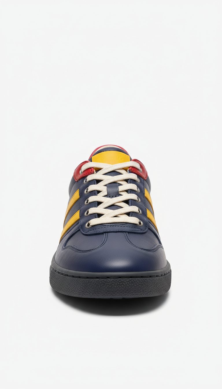 zapatilla de cuero genuino minimalista