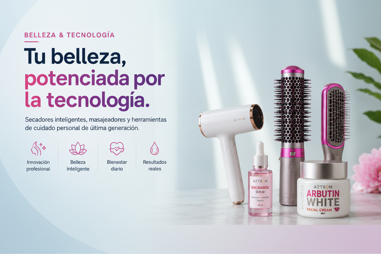 AZTROM Banner Belleza - Azul Suave