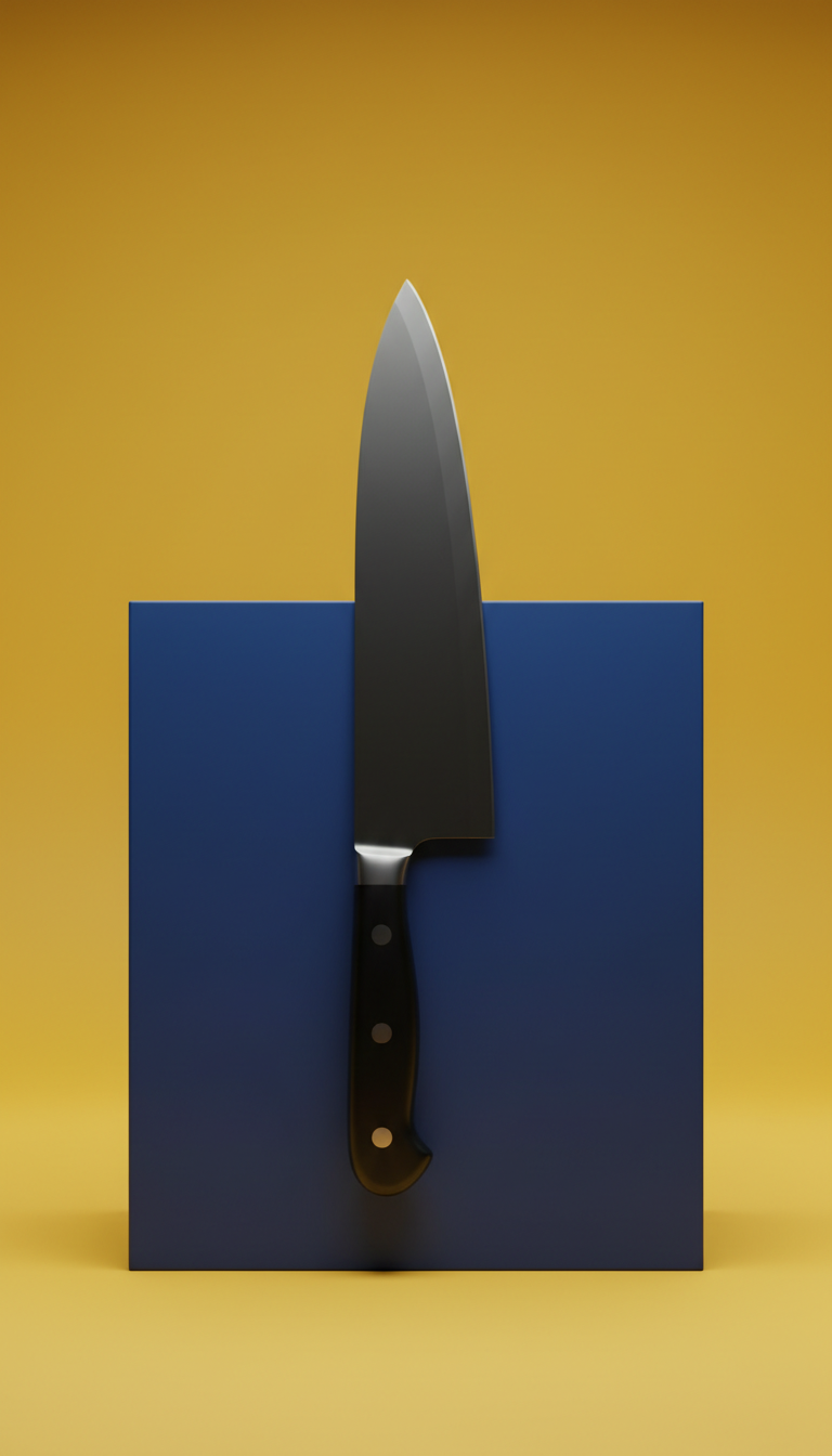 cuchillo de chef con filo alemán